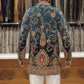 ROYAL TEAL BLUE EMBROIDERED Kurta Set for Men | Wedding & Festive Wear