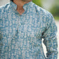 IKAT PRINT KURTA BLUE