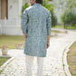 IKAT PRINT KURTA BLUE